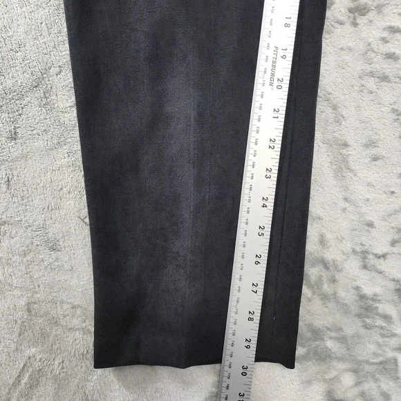 Vintage R&K Originals Pant Suit Womens 12 Black Burgundy Gold Embroidered Sueded - Picture 16 of 16